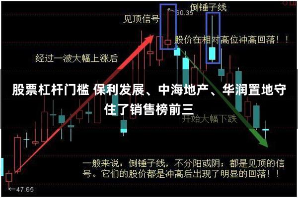 股票杠杆门槛 保利发展、中海地产、华润置地守住了销售榜前三
