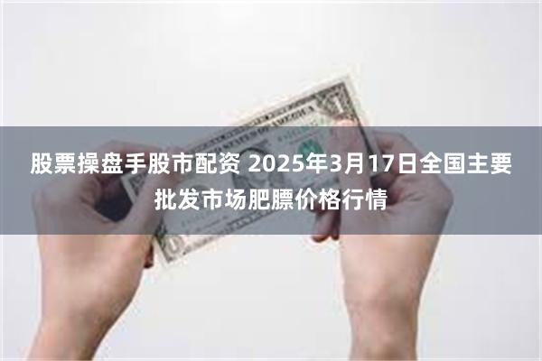 股票操盘手股市配资 2025年3月17日全国主要批发市场肥膘价格行情