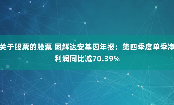 关于股票的股票 图解达安基因年报：第四季度单季净利润同比减70.39%