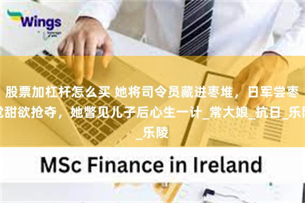 股票加杠杆怎么买 她将司令员藏进枣堆，日军尝枣觉甜欲抢夺，她瞥见儿子后心生一计_常大娘_抗日_乐陵